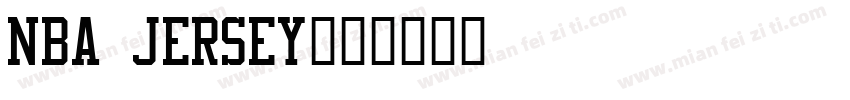 NBA Jersey字体转换
